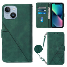 Load image into Gallery viewer, Crossbody 3D Embossed Flip Leather Phone Case, For iPhone 16, For iPhone 15 Pro Max, For iPhone 15 Pro, For iPhone 15 Plus, For iPhone 15, For iPod Touch 7 / 6 / 5