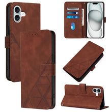 Load image into Gallery viewer, Crossbody 3D Embossed Flip Leather Phone Case, For iPhone 16e / 17e, For iPhone 17 Pro Max, For iPhone 17 Pro, For iPhone 17, For iPhone Air, For iPhone 16 Pro Max, For iPhone 16 Pro, For iPhone 16 Plus