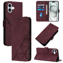 Load image into Gallery viewer, Crossbody 3D Embossed Flip Leather Phone Case, For iPhone 16e / 17e, For iPhone 17 Pro Max, For iPhone 17 Pro, For iPhone 17, For iPhone Air, For iPhone 16 Pro Max, For iPhone 16 Pro, For iPhone 16 Plus
