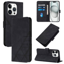 Load image into Gallery viewer, Crossbody 3D Embossed Flip Leather Phone Case, For iPhone 16e / 17e, For iPhone 17 Pro Max, For iPhone 17 Pro, For iPhone 17, For iPhone Air, For iPhone 16 Pro Max, For iPhone 16 Pro, For iPhone 16 Plus
