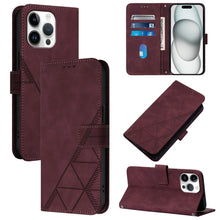 Load image into Gallery viewer, Crossbody 3D Embossed Flip Leather Phone Case, For iPhone 16e / 17e, For iPhone 17 Pro Max, For iPhone 17 Pro, For iPhone 17, For iPhone Air, For iPhone 16 Pro Max, For iPhone 16 Pro, For iPhone 16 Plus