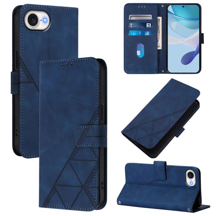 Crossbody 3D Embossed Flip Leather Phone Case, For iPhone 18 Pro / 17 Pro, For iPhone 18 Pro Max / 17 Pro Max, For iPhone 16e / 17e, For iPhone 17, For iPhone Air, For iPhone 16 Pro Max, For iPhone 16 Pro, For iPhone 16 Plus