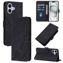Load image into Gallery viewer, Crossbody 3D Embossed Flip Leather Phone Case, For iPhone 16e / 17e, For iPhone 17 Pro Max, For iPhone 17 Pro, For iPhone 17, For iPhone Air, For iPhone 16 Pro Max, For iPhone 16 Pro, For iPhone 16 Plus