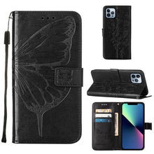 Load image into Gallery viewer, Embossed Butterfly Leather Phone Case, For iPhone 16 Pro, For iPhone 16 Plus, For iPhone 16, For iPhone 15 Pro Max, For iPhone 15 Pro, For iPhone 15 Plus