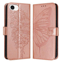 Load image into Gallery viewer, Embossed Butterfly Leather Phone Case, For iPhone 17e / 16e, For iPhone 17 Pro Max, For iPhone 17 Pro, For iPhone 17, For iPhone Air, For iPhone 16 Pro Max
