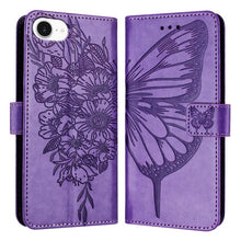 Load image into Gallery viewer, Embossed Butterfly Leather Phone Case, For iPhone 17e / 16e, For iPhone 17 Pro Max, For iPhone 17 Pro, For iPhone 17, For iPhone Air, For iPhone 16 Pro Max