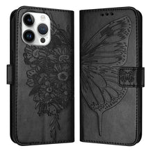 Load image into Gallery viewer, Embossed Butterfly Leather Phone Case, For iPhone 17e / 16e, For iPhone 17 Pro Max, For iPhone 17 Pro, For iPhone 17, For iPhone Air, For iPhone 16 Pro Max