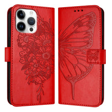 Load image into Gallery viewer, Embossed Butterfly Leather Phone Case, For iPhone 17e / 16e, For iPhone 17 Pro Max, For iPhone 17 Pro, For iPhone 17, For iPhone Air, For iPhone 16 Pro Max