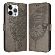 Load image into Gallery viewer, Embossed Butterfly Leather Phone Case, For iPhone 17e / 16e, For iPhone 17 Pro Max, For iPhone 17 Pro, For iPhone 17, For iPhone Air, For iPhone 16 Pro Max