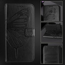 Load image into Gallery viewer, Embossed Butterfly Leather Phone Case, For iPhone 16 Pro, For iPhone 16 Plus, For iPhone 16, For iPhone 15 Pro Max, For iPhone 15 Pro, For iPhone 15 Plus
