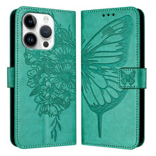 Load image into Gallery viewer, Embossed Butterfly Leather Phone Case, For iPhone 16 Pro, For iPhone 16 Plus, For iPhone 16, For iPhone 15 Pro Max, For iPhone 15 Pro, For iPhone 15 Plus