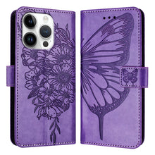 Load image into Gallery viewer, Embossed Butterfly Leather Phone Case, For iPhone 16 Pro, For iPhone 16 Plus, For iPhone 16, For iPhone 15 Pro Max, For iPhone 15 Pro, For iPhone 15 Plus