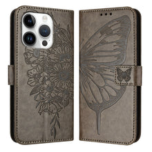 Load image into Gallery viewer, Embossed Butterfly Leather Phone Case, For iPhone 16 Pro, For iPhone 16 Plus, For iPhone 16, For iPhone 15 Pro Max, For iPhone 15 Pro, For iPhone 15 Plus