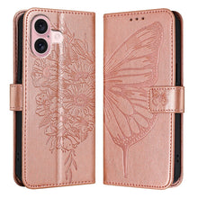 Load image into Gallery viewer, Embossed Butterfly Leather Phone Case, For iPhone 16 Pro, For iPhone 16 Plus, For iPhone 16, For iPhone 15 Pro Max, For iPhone 15 Pro, For iPhone 15 Plus