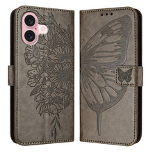 Load image into Gallery viewer, Embossed Butterfly Leather Phone Case, For iPhone 16 Pro, For iPhone 16 Plus, For iPhone 16, For iPhone 15 Pro Max, For iPhone 15 Pro, For iPhone 15 Plus