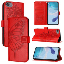 Load image into Gallery viewer, Embossed Butterfly Leather Phone Case, For iPhone 15, For iPod Touch 7 / 6 / 5