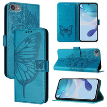 Load image into Gallery viewer, Embossed Butterfly Leather Phone Case, For iPhone 15, For iPod Touch 7 / 6 / 5