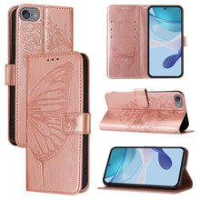 Load image into Gallery viewer, Embossed Butterfly Leather Phone Case, For iPhone 15, For iPod Touch 7 / 6 / 5