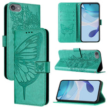 Load image into Gallery viewer, Embossed Butterfly Leather Phone Case, For iPhone 15, For iPod Touch 7 / 6 / 5