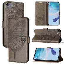 Load image into Gallery viewer, Embossed Butterfly Leather Phone Case, For iPhone 15, For iPod Touch 7 / 6 / 5