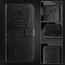 Load image into Gallery viewer, Embossed Butterfly Leather Phone Case, For iPhone 18 Pro / 17 Pro, For iPhone 18 Pro Max / 17 Pro Max, For iPhone 17e / 16e, For iPhone 17, For iPhone Air, For iPhone 16 Pro Max