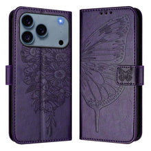Load image into Gallery viewer, Embossed Butterfly Leather Phone Case, For iPhone 17e / 16e, For iPhone 17 Pro Max, For iPhone 17 Pro, For iPhone 17, For iPhone Air, For iPhone 16 Pro Max
