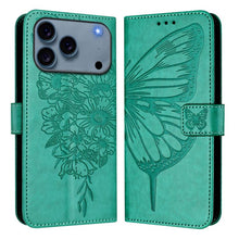 Load image into Gallery viewer, Embossed Butterfly Leather Phone Case, For iPhone 17e / 16e, For iPhone 17 Pro Max, For iPhone 17 Pro, For iPhone 17, For iPhone Air, For iPhone 16 Pro Max
