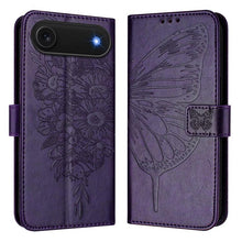 Load image into Gallery viewer, Embossed Butterfly Leather Phone Case, For iPhone 17e / 16e, For iPhone 17 Pro Max, For iPhone 17 Pro, For iPhone 17, For iPhone Air, For iPhone 16 Pro Max