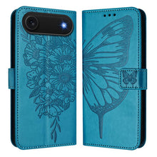 Load image into Gallery viewer, Embossed Butterfly Leather Phone Case, For iPhone 17e / 16e, For iPhone 17 Pro Max, For iPhone 17 Pro, For iPhone 17, For iPhone Air, For iPhone 16 Pro Max
