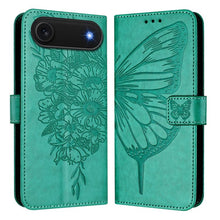 Load image into Gallery viewer, Embossed Butterfly Leather Phone Case, For iPhone 17e / 16e, For iPhone 17 Pro Max, For iPhone 17 Pro, For iPhone 17, For iPhone Air, For iPhone 16 Pro Max