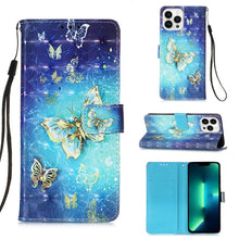 Load image into Gallery viewer, 3D Painting Horizontal Flip Leather Phone Case, For iPhone 16 Pro, For iPhone 16 Plus, For iPhone 16, For iPhone 15 Pro Max, For iPhone 15 Pro, For iPhone 15 Plus