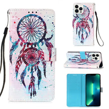 Load image into Gallery viewer, 3D Painting Horizontal Flip Leather Phone Case, For iPhone 16 Pro, For iPhone 16 Plus, For iPhone 16, For iPhone 15 Pro Max, For iPhone 15 Pro, For iPhone 15 Plus