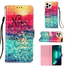 Load image into Gallery viewer, 3D Painting Horizontal Flip Leather Phone Case, For iPhone 16 Pro, For iPhone 16 Plus, For iPhone 16, For iPhone 15 Pro Max, For iPhone 15 Pro, For iPhone 15 Plus