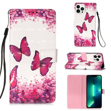 Load image into Gallery viewer, 3D Painting Horizontal Flip Leather Phone Case, For iPhone 16 Pro, For iPhone 16 Plus, For iPhone 16, For iPhone 15 Pro Max, For iPhone 15 Pro, For iPhone 15 Plus