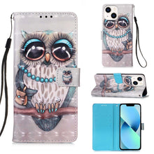 Load image into Gallery viewer, 3D Painting Horizontal Flip Leather Phone Case, For iPhone 16 Pro, For iPhone 16 Plus, For iPhone 16, For iPhone 15 Pro Max, For iPhone 15 Pro, For iPhone 15 Plus