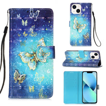 Load image into Gallery viewer, 3D Painting Horizontal Flip Leather Phone Case, For iPhone 15, For iPod Touch 7 / 6 / 5