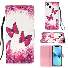 Load image into Gallery viewer, 3D Painting Horizontal Flip Leather Phone Case, For iPhone 15, For iPod Touch 7 / 6 / 5