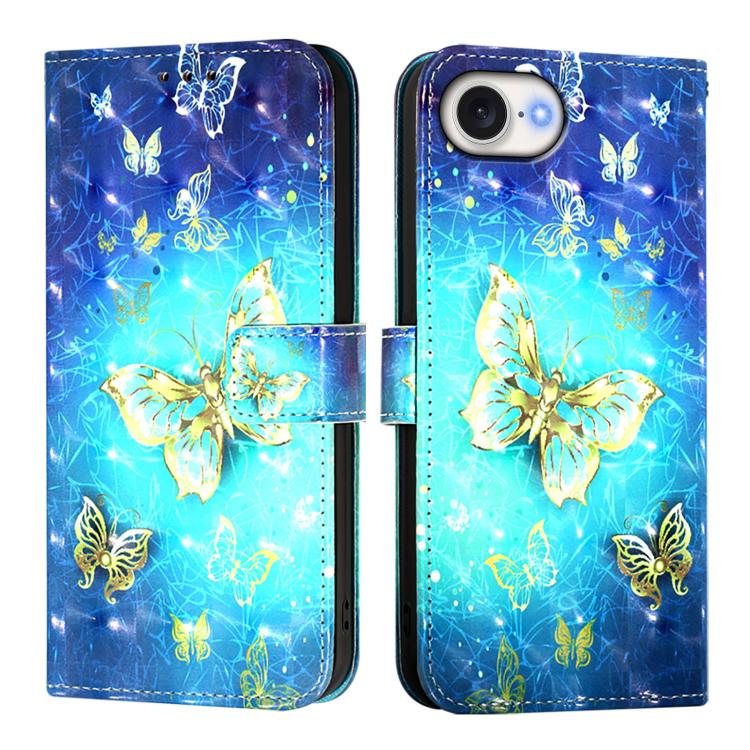 3D Painting Horizontal Flip Leather Phone Case, For iPhone 18 Pro / 17 Pro, For iPhone 18 Pro Max / 17 Pro Max, For iPhone 17e / 16e, For iPhone 17, For iPhone Air, For iPhone 16 Pro Max