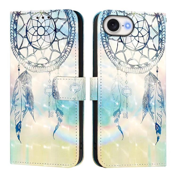 3D Painting Horizontal Flip Leather Phone Case, For iPhone 18 Pro / 17 Pro, For iPhone 18 Pro Max / 17 Pro Max, For iPhone 17e / 16e, For iPhone 17, For iPhone Air, For iPhone 16 Pro Max