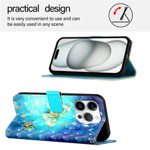 Load image into Gallery viewer, 3D Painting Horizontal Flip Leather Phone Case, For iPhone 16 Pro, For iPhone 16 Plus, For iPhone 16, For iPhone 15 Pro Max, For iPhone 15 Pro, For iPhone 15 Plus
