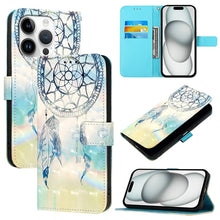 Load image into Gallery viewer, 3D Painting Horizontal Flip Leather Phone Case, For iPhone 16 Pro, For iPhone 16 Plus, For iPhone 16, For iPhone 15 Pro Max, For iPhone 15 Pro, For iPhone 15 Plus