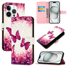 Load image into Gallery viewer, 3D Painting Horizontal Flip Leather Phone Case, For iPhone 16 Pro, For iPhone 16 Plus, For iPhone 16, For iPhone 15 Pro Max, For iPhone 15 Pro, For iPhone 15 Plus
