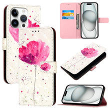 Load image into Gallery viewer, 3D Painting Horizontal Flip Leather Phone Case, For iPhone 16 Pro, For iPhone 16 Plus, For iPhone 16, For iPhone 15 Pro Max, For iPhone 15 Pro, For iPhone 15 Plus