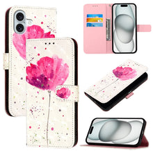 Load image into Gallery viewer, 3D Painting Horizontal Flip Leather Phone Case, For iPhone 16 Pro, For iPhone 16 Plus, For iPhone 16, For iPhone 15 Pro Max, For iPhone 15 Pro, For iPhone 15 Plus