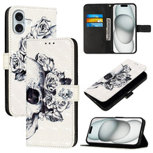 Load image into Gallery viewer, 3D Painting Horizontal Flip Leather Phone Case, For iPhone 16 Pro, For iPhone 16 Plus, For iPhone 16, For iPhone 15 Pro Max, For iPhone 15 Pro, For iPhone 15 Plus
