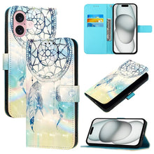Load image into Gallery viewer, 3D Painting Horizontal Flip Leather Phone Case, For iPhone 16 Pro, For iPhone 16 Plus, For iPhone 16, For iPhone 15 Pro Max, For iPhone 15 Pro, For iPhone 15 Plus