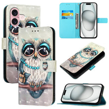 Load image into Gallery viewer, 3D Painting Horizontal Flip Leather Phone Case, For iPhone 16 Pro, For iPhone 16 Plus, For iPhone 16, For iPhone 15 Pro Max, For iPhone 15 Pro, For iPhone 15 Plus