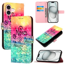Load image into Gallery viewer, 3D Painting Horizontal Flip Leather Phone Case, For iPhone 16 Pro, For iPhone 16 Plus, For iPhone 16, For iPhone 15 Pro Max, For iPhone 15 Pro, For iPhone 15 Plus