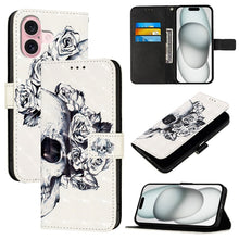Load image into Gallery viewer, 3D Painting Horizontal Flip Leather Phone Case, For iPhone 16 Pro, For iPhone 16 Plus, For iPhone 16, For iPhone 15 Pro Max, For iPhone 15 Pro, For iPhone 15 Plus