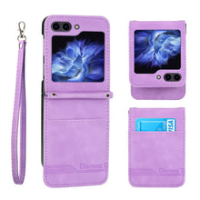 Load image into Gallery viewer, Dierfeng Dream Line TPU + PU Leather Phone Case